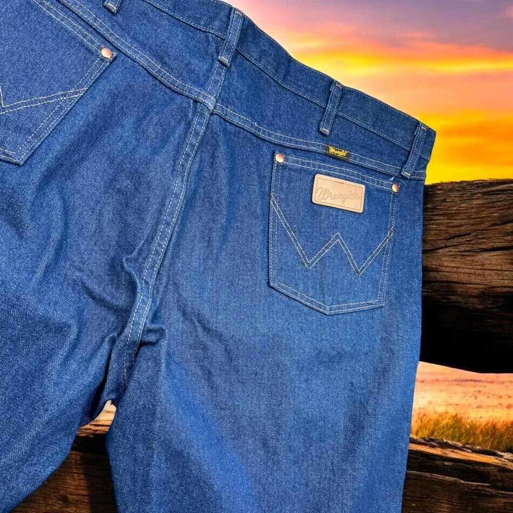 New Wrangler Cowboy Cut Jeans‎ Mens 42x30 13MWZPW Prewashed Indigo Denim